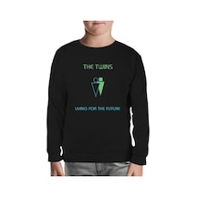 The Twins - Living For The Future Siyah Çocuk Sweatshirt Siyah