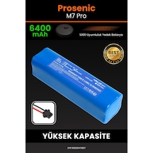 Proscenic M7 Pro Uyumlu Akıllı Robot Süpürge Bataryası 14.4v 6400