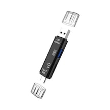 Ancheyn 5068 Otg 3 İn 1 Type-C/ Micro USB /TF Dönüştürücü Kart Okuyucu