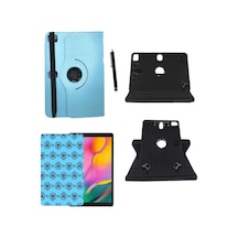 Matepad T8 8 Inç Universal Kancalı Tablet Kılıfı + Nano Ekran Koruyucu + Kalem Mavi