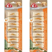 8in1 Delights Strong Tavuklu Köpek Ödül Kemiği Xs 140gr X 2 Adet