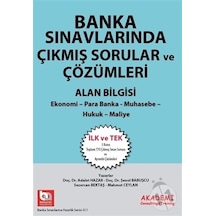 Banka Sınavlarında Çıkmış Sorular ve Çözümleri Alan Bilgisi- Akademi Consulting