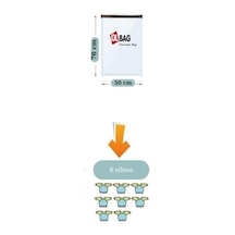 3 Adet Orta Boy 50 Cm X 70 Cm Vakumlu Poşet - Vakumlu Hurç - Vakumlu Torba