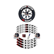 Good Year & Eagle F1 Motorsiklet & Araç 3D Oto Lastik Yazısı / Araç Oto Lastik Sticker & Arma | 8 Adet