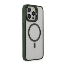 Joko Apple Uyumlu İphone 15 Pro Kılıf Roblox Lens Magsafe Standlı Kapak - Koyu Yeşil - Özel Seri 8683140632212