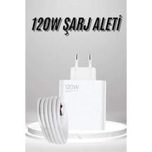 Mey İthalat Type C Yüksek Hızlı Şarj Aleti Beyaz 120w Ultra Uzun Ömürlü