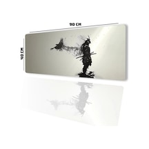 Sonictouch Ultragrand Kuzgun Ve Samuray Dikişsiz Xxl Gaming Oyuncu Masaüstü Siyah Beyaz Klavye Mouse Mousepad