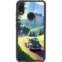 Xiaomi Redmi Note 7 Tosbaha Tasarımlı Glossy Telefon Kılıfı Siyah