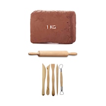 1 KG Kırmızı Kahverengi Seramik Hamuru Ebeşuar