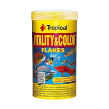 Vitality Color Flakes Tropikal Balıklar İçin Renklendirici Pul Balık Yemi 250 Ml 60gr