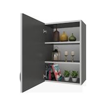 Remora Mobilya Antrasit  60 x 60 x 32 Çok Amaçlı Dolap Antrasit