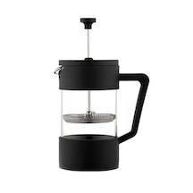 Ev El Yapımı Kahve Fransız Filtre Pres Cam Çay Makinesi 600ML Siyah