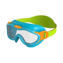 Speedo Sea Squad Mask Çocuk Yüzücü Gözlüğü Renkli Mavi - Yeşil