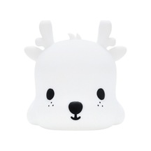 Metabagua Haven 5 Karikatür Silikon Gece Lambası U Fawn Renkli Atmosfer Yatak Başucu Eamnvh Beyaz