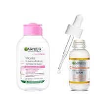 Tr Skin Naturals Micellar Kusursuz Makyaj Temizleme Suyu 100 Ml & C Vitamini Parlak Süper Aydınlatıcı Serum 30 Ml