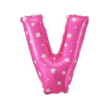 16 Inç 35 Cm Mavi Folyo Harf Balon V A