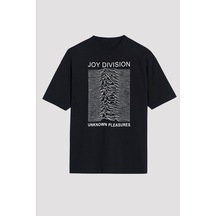Noıssey Ko Butadigi Joy Division Siyah Unisex Oversize Tişört T-shirt Os2402