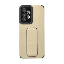 Samsung Galaxy Uyumlu A33 5g Kılıf Mega Standlı Silikon - Gold -