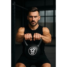 12 Kg Çaydanlık Tipi Dambıl Kettlebell Ağırlık Siyah Tek Ebat