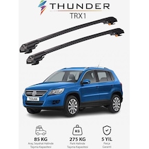 Volkswagen Tıguan 2007-2016 Trx1 Thunder Carrier Kilitli Ara Atkı Taşıyıcı Tavan Barı Siyah