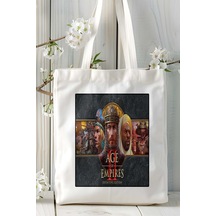 Art Hediye Age Of Empires Oyun Baskılı Omuz Çanta Kişiye Özel Model 6 Çok Renkli