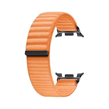 Forzacase Samsung Galaxy Watch 8 40mm İle Uyumlu Cırtlı Hasır Örgü Kumaş Kordon Kayış - Fc1248