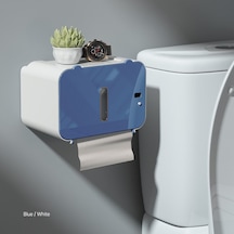Blue-smart Sensörlü Kağıt Mendil Tuvalet Kağıdı Rafı Wc Kağıt Tutucu İndüksiyon Otomatik Kağıt Besleyici Kağıt Kutusu Duvara Monte Punch-free
