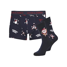 Jack&jones Lacivert-lacivert Erkek Boxer Çorap Seti 12246132 Lacivert