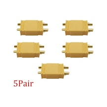 Agoodshop 5 Çift Tarzı Çift Xt30 Konektörü Xt30u Erkek Kadın Bullet Pil Şarj Cihazı Muz Fiş Jack Kon