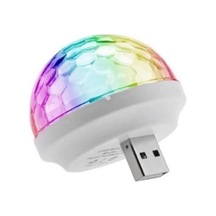 Usb Mini Disko Topu 4w Ledli Small Magic Ball Sihirli Disco Topu