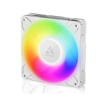 P12 Pro A-rgb Beyaz - Güçlü Premium Fan 120 Mm Pwm Fan Y Kablo Ayırıcı İle 600 3000rpm 0rpm % 5 Pwm 5v Dijital Rgb Akışkan Dinamik Rulman 4pin - Beyaz