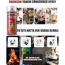 2 Adet Yangın Söndürücü - Yangın Savar Sprey 500ml + 500 Ml Ev - Ofis - Oto Araç Ateş Boğucu Köpük Tabaka Oluşturur 5324