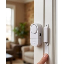 Kapı Alarmı Pencere Sensörü 90 Db Sesli Güvenlik Sistemi Kolay Montajlı