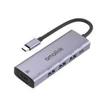Cbtx Amalınk Al-95123d 5'i 1 Arada 86w Güç Dağıtımı Tip C Hub 4k Hdmı 2x Usb 2.0 3.0 Pd 3.0 Adaptörü Mac Os X Microsoft Windows İçin