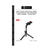 Delux Serisi Çekim Aracı Mobil Tutucu Kablosuz Alet Bluetooth Selfie Çubuğu - Tripod Ss23