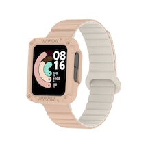 Xiaomi Redmi Watch 2 Silikon Kordon Nvth Krd-105 Strap Kayış-pudra