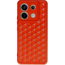 Newface - 816 - Xiaomi Redmi Note 13 Pro 5g Kılıf Petek Silikon Kapak - Edntrend - - Kırmızı