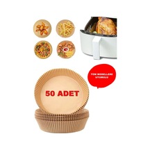 Air Fryer Pişirme Kağıdı 50 Adet Hava Fritözü Yuvarlak Model Pişi