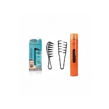 Fontenay Saç Pudra Toz Wax Matt Effect + Mucizevi Şekil Tarağı +şekil Tarak + Saç Sprey 4'lü Set