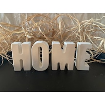 Dekoratif Taş Tozu Harf Home Yazı
