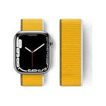 Watch 42mm Hasırlı Cırtcırtlı Kordon - Sarı