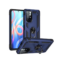Hnrlıshp Newface Xiaomi Redmi Note 11t Kılıf Sofya Yüzüklü Silikon Kapak - Lacivert