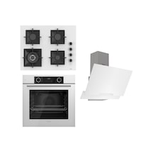Ferre Flameart SC Serisi SC406-WFA  -  XE63CB  - D064 Beyaz Ankastre Set
