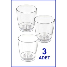 3 Adet Büyükboy 3 Litre Şeffaf Orkide Saksısı N3 En Sağlıklı Bitki Saksısı Ø18-h17 Natural Düz Şeffaf