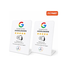 Tapway Premium Nfc Google Değerlendirme Standı 2 Li Paket