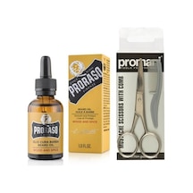 Proraso Azur Lime Beard Oil Sakal Bakım Yağı 30 ML + Promani Sakal Bıyık Makası ve Tarak
