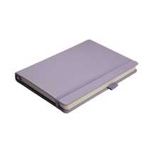 Venzi Sert Kapaklı Lastikli Tarihsiz Kalın Yapraklı Noktalı Defter 14x20 Cm Pastel Mor Genel