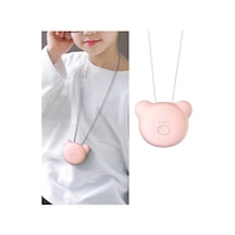 Çocuklar İçin Mini Ayı Tarzı Boyun Formaldehit Negatif İyon Pm2.5 Temizleme Hava Temizleme Cihazı Pembe