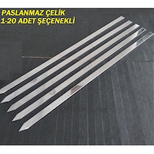Paslanmaz Krom Çelik Kıyma Kebap Şişi Adana-Urfa-Antep Şiş 1 Adet