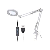 Hallow 64 Led'li Büyüteç Kelepçe Klipsli Işık 8x Büyütme